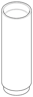 Dornbracht Hülse ERSATZTEILE 091840063 D 39,5 x 124 mm Chrom