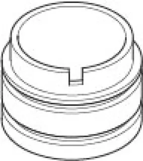 Dornbracht Haube/Hülse ERSATZTEILE 09184009510 D 33,2 x 23,7 mm