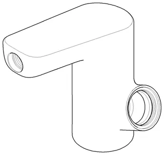Dornbracht Körper ERSATZTEILE 091990005 76 x 127 x 119 mm Chrom