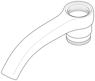Dornbracht Körper ERSATZTEILE 091992022 217 x 64 x 55 mm Chrom