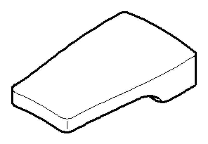 Dornbracht Zugknopf ERSATZTEILE 092020030 29,4 x 18,4 x 7,2 mm Platin gebürstet
