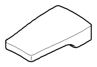 Dornbracht Zugknopf ERSATZTEILE 092020030 29,4 x 18,4 x 7,2 mm Platin gebürstet