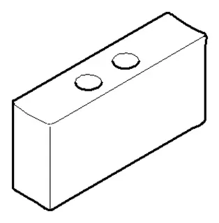 Dornbracht Griff ERSATZTEILE 092033006 D 58 x 23 mm Chrom