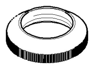 Dornbracht Griff ERSATZTEILE 092036005 D 28 x 7 mm Platin gebürstet
