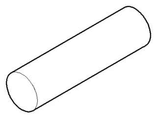 Dornbracht Griff ERSATZTEILE 092062005 D 15 x 55 mm Platin gebürstet