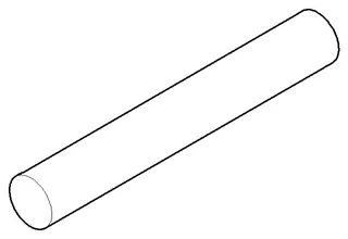 Dornbracht Griff ERSATZTEILE 092062007 D 14 x 95 mm Chrom