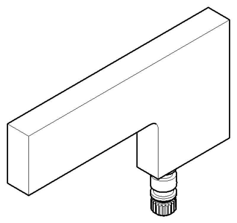 Dornbracht Griff für Spültisch Stand ERSATZTEILE 092068001 85 x 61 x 9 mm Chrom
