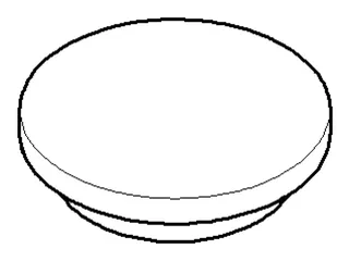 Dornbracht Abdeckung ERSATZTEILE 092071003 D 36 x 9,5 mm Platin gebürstet