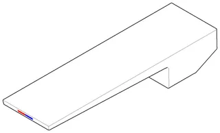 Dornbracht Gr. für Waschtisch Stand ET 092073003 47 x 22 x 186 mm Champagne (22kt Gold)