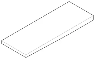 Dornbracht Griff ERSATZTEILE 092073046 52 x 8 x 145 mm Champagne (22kt Gold)