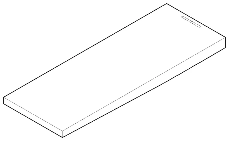 Dornbracht Gr. für Wanne Stand ET 092073049 52 x 8 x 145 mm Champagne (22kt Gold)