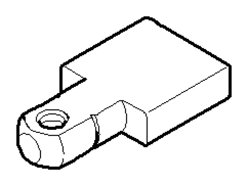Dornbracht Zugknopf ERSATZTEILE 092074030 28 x 15 x 5 mm Chrom