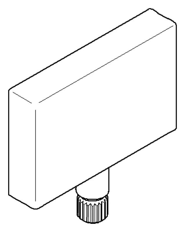 Dornbracht Griff ERSATZTEILE 092078007 50 x 50 x 10 mm Platin