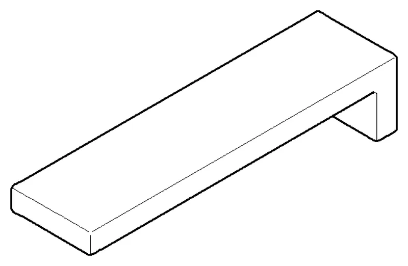 Dornbracht Griff ERSATZTEILE 092078010 86 x 18 x 22,5 mm Chrom