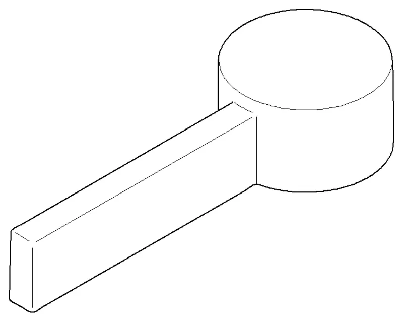 Dornbracht Griff ERSATZTEILE 092078057 24 x 41 x 96 mm Cyprum
