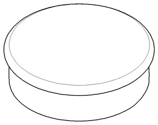 Dornbracht Griff ERSATZTEILE 092082060 D 86 x 27 mm Platin gebürstet