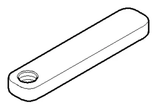 Dornbracht Zugknopf ERSATZTEILE 092096007 9,5 x 47,5 x 5 mm Chrom