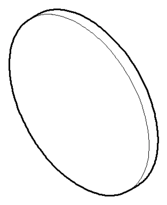 Dornbracht Abdeck. für Zwei-Drei-Wegeumstellung ET 092097015 D 47 x 12 mm Platin