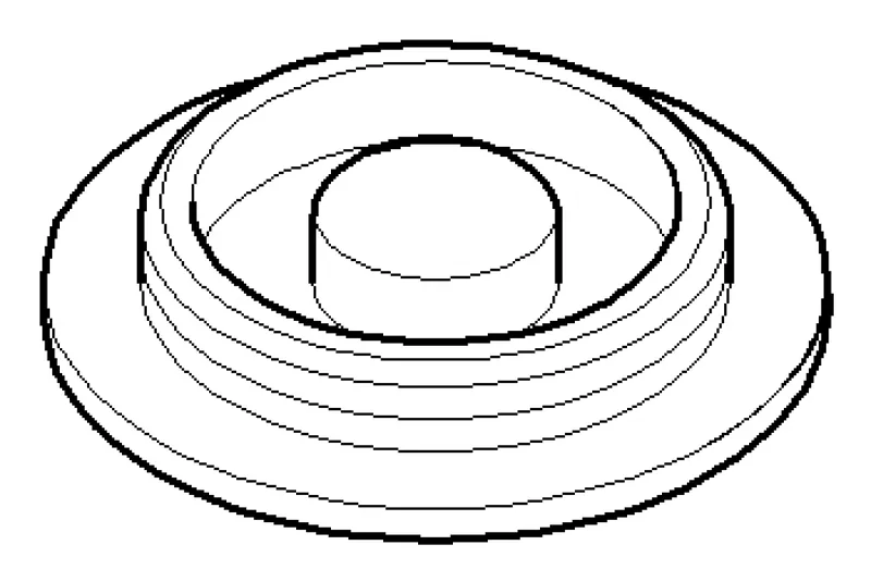 Dornbracht Abdeckung ERSATZTEILE 092102004 D 39,5 x 7 mm Chrom