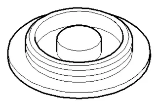 Dornbracht Abdeckung ERSATZTEILE 092102004 D 39,5 x 7 mm Chrom