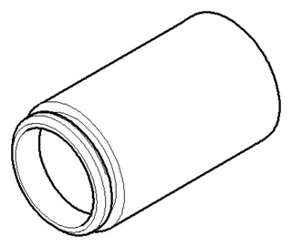 Dornbracht Haube ERSATZTEILE 092102017 D 26 x 45 mm Platin gebürstet