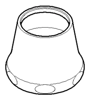Dornbracht Haube ERSATZTEILE 092102055 24 x 29 x 30 mm weiß