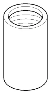 Dornbracht Haube ERSATZTEILE 092102072 D 26 x 45 mm Chrom