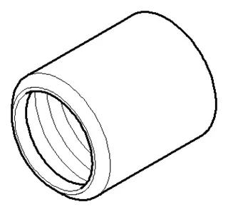 Dornbracht Haube ERSATZTEILE 092102073 D 26 x 30 mm Platin gebürstet