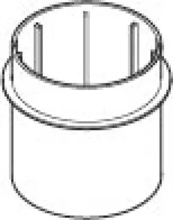 Dornbracht Bauschutzkappe Schutzkappe für Handbrause ET 092102115 D 26 x 25 mm