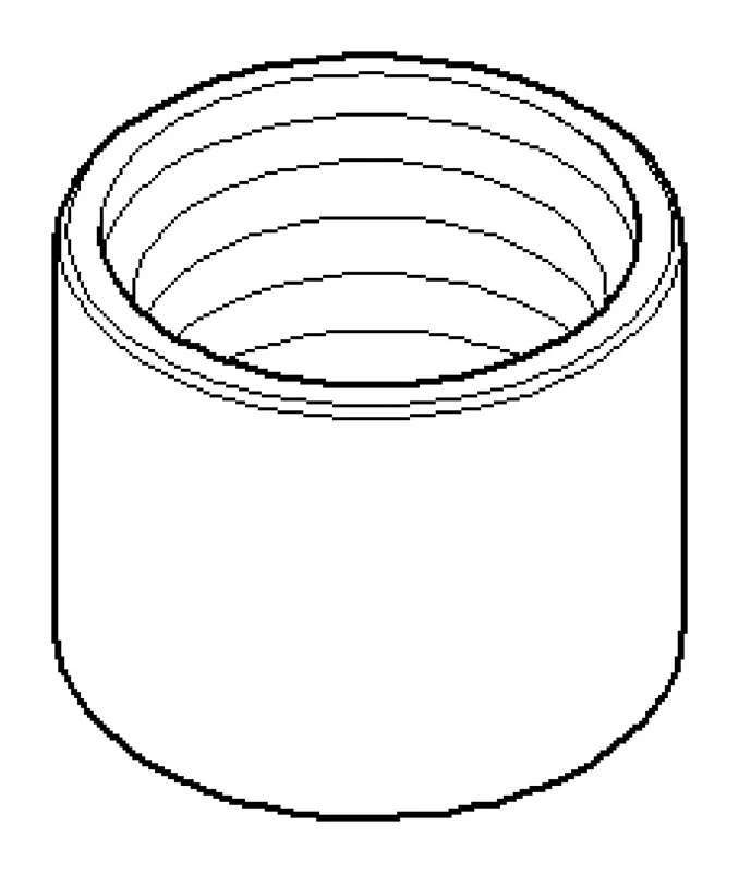 Dornbracht Haube ERSATZTEILE 092102143 D 24,7 x 20 mm Schwarz matt