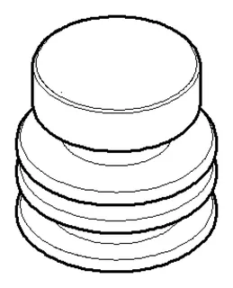 Dornbracht Bedienelement ERSATZTEILE 092133045 D 27 x 25,5 mm Platin gebürstet