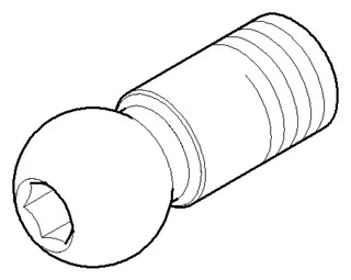 Dornbracht Kugelgelenk für Luftsprudler Bidet ET 092140016 D 26 x 58,5 mm Platin