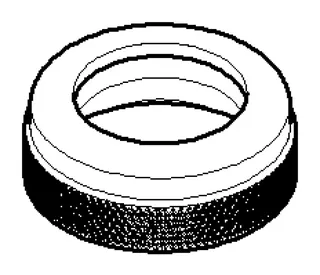 Dornbracht Luftsprudlerhülse ERSATZTEILE 092301008 D 25 x 9 mm Platin gebürstet