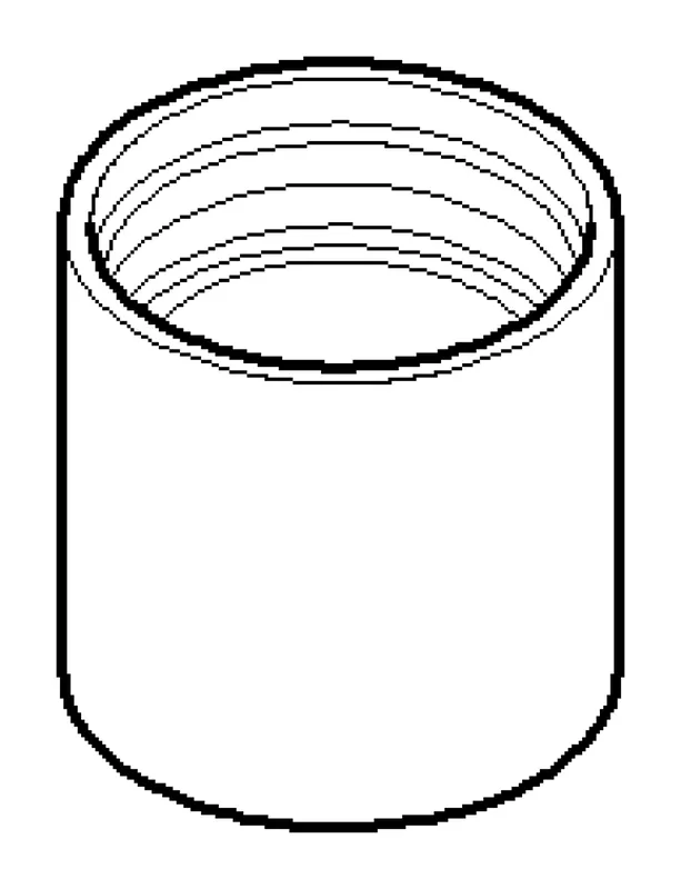 Dornbracht Luftsprudlerhülse ERSATZTEILE 092301028 D 20 x 20 mm Platin