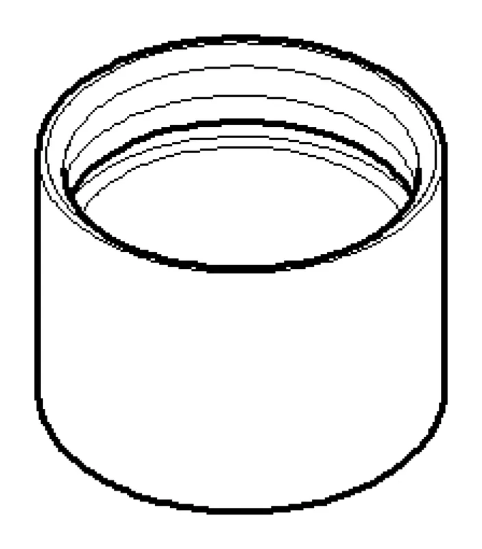 Dornbracht Luftsprudlerhülse ERSATZTEILE 092301060 D 24 x 17,5 mm Chrom