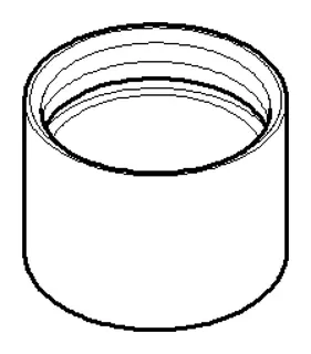Dornbracht Luftsprudlerhülse ERSATZTEILE 092301060 D 24 x 17,5 mm Chrom