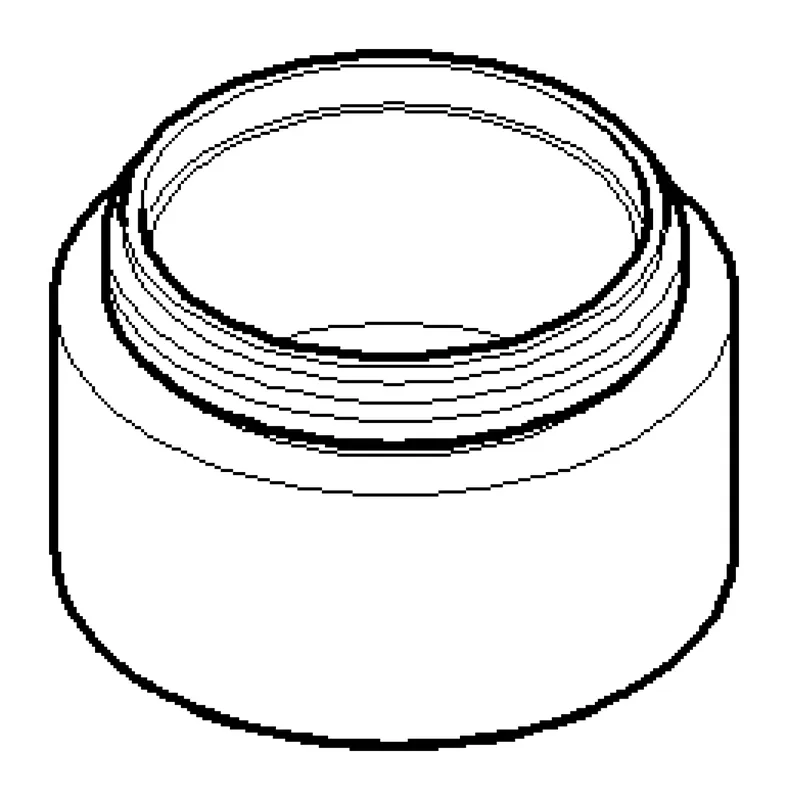Dornbracht Luftsprudlerhülse ERSATZTEILE 092301062 D 28 x 17,5 mm Chrom