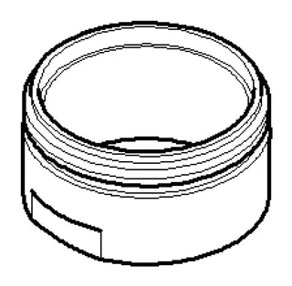 Dornbracht Luftsprudlerhülse ERSATZTEILE 092301118 D 24 x 13 mm Chrom