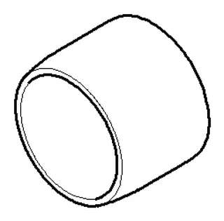 Dornbracht Luftsprudlerhülse ERSATZTEILE 092301119 D 23 x 17 mm Platin gebürstet