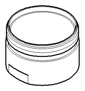 Dornbracht Luftsprudlerhülse ERSATZTEILE 092301121 D 28 mm Chrom