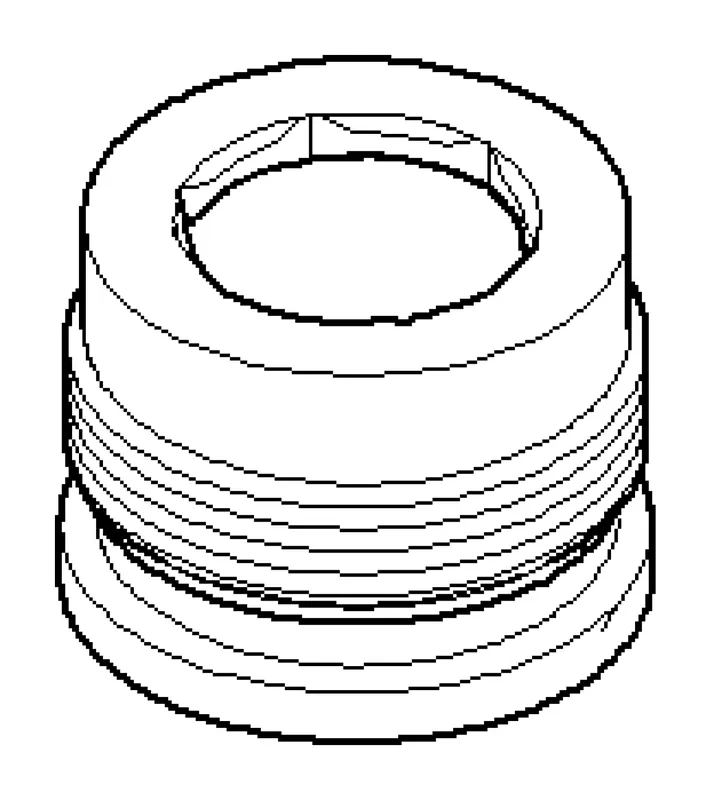 Dornbracht Luftsprudlerhülse ERSATZTEILE 092301158 D 22 x 16 mm Chrom