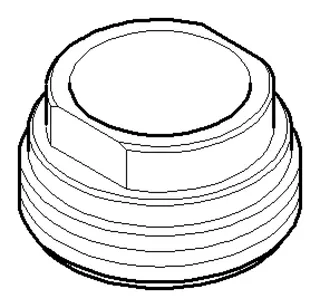 Dornbracht Befestigung ERSATZTEILE 092310065 D 32 x 18 mm Platin gebürstet