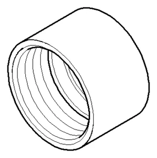 Dornbracht Bef. für Seitenbrause ERSATZTEILE 092330026 D 34 x 22 mm Platin