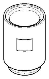 Dornbracht Nippel ERSATZTEILE 092403091 D 25 x 37 mm Chrom