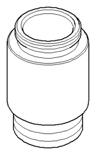 Dornbracht Nippel ERSATZTEILE 092403121 D 24,7 x 34,5 mm Chrom