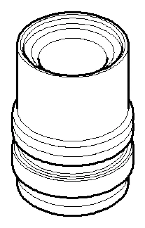 Dornbracht Nippel ERSATZTEILE 092403129 D 22 x 31,1 mm Chrom