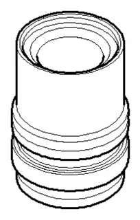 Dornbracht Nippel ERSATZTEILE 092403129 D 22 x 31,1 mm Chrom