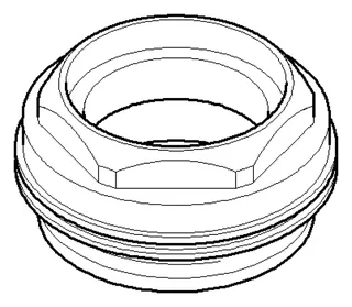 Dornbracht Anschluss ERSATZTEILE 092404106 D 47 x 23 mm Chrom