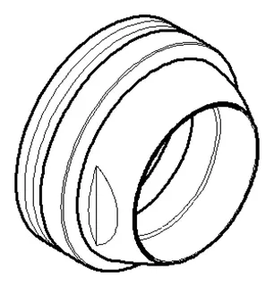 Dornbracht Befestigung ERSATZTEILE 092404146 D 35 x 18,3 mm Chrom