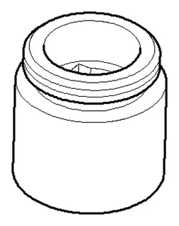 Dornbracht Nippel ERSATZTEILE 09240416410 D 26,5 x 26,5 mm Platin gebürstet